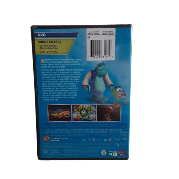 Disney Pixar Monsters University (DVD, 2013) Factory Sealed - Picture 2 of 2